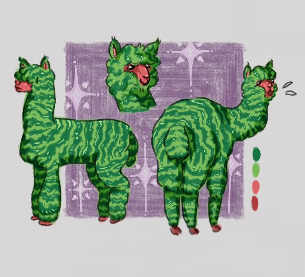 Watermelon Llama